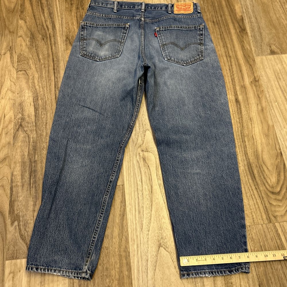 Levis Jeans Men Blue 550 Relaxed Fit Tapered Medium Wash Tag 38x30"
